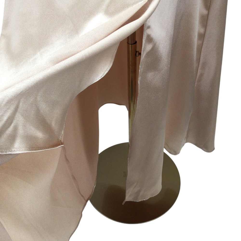 AW BRIDAL SZ 8 M champagne bridesmaid formal party wedding maxi dress B42 - Picture 3 of 8